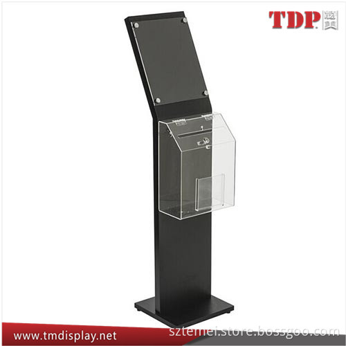 Manufacturer Clear Acrylic Suggestion Box with Header